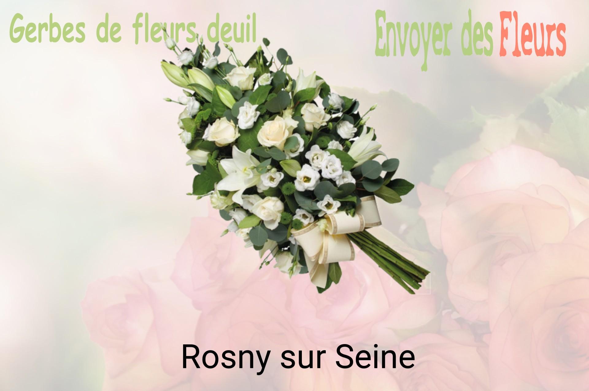 Gerbe de fleurs de deuil livrée à Rosny-sur-Seine
